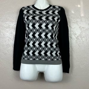 5 for $30 Preston & York long‎ sleeve black white sweater size small